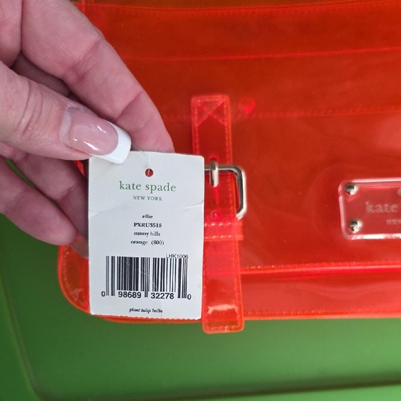 Kate Spade Vibrant Orange Transparent Bag - Picture 2 of 6